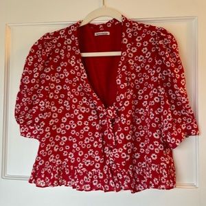 Reformation floral blouse size M